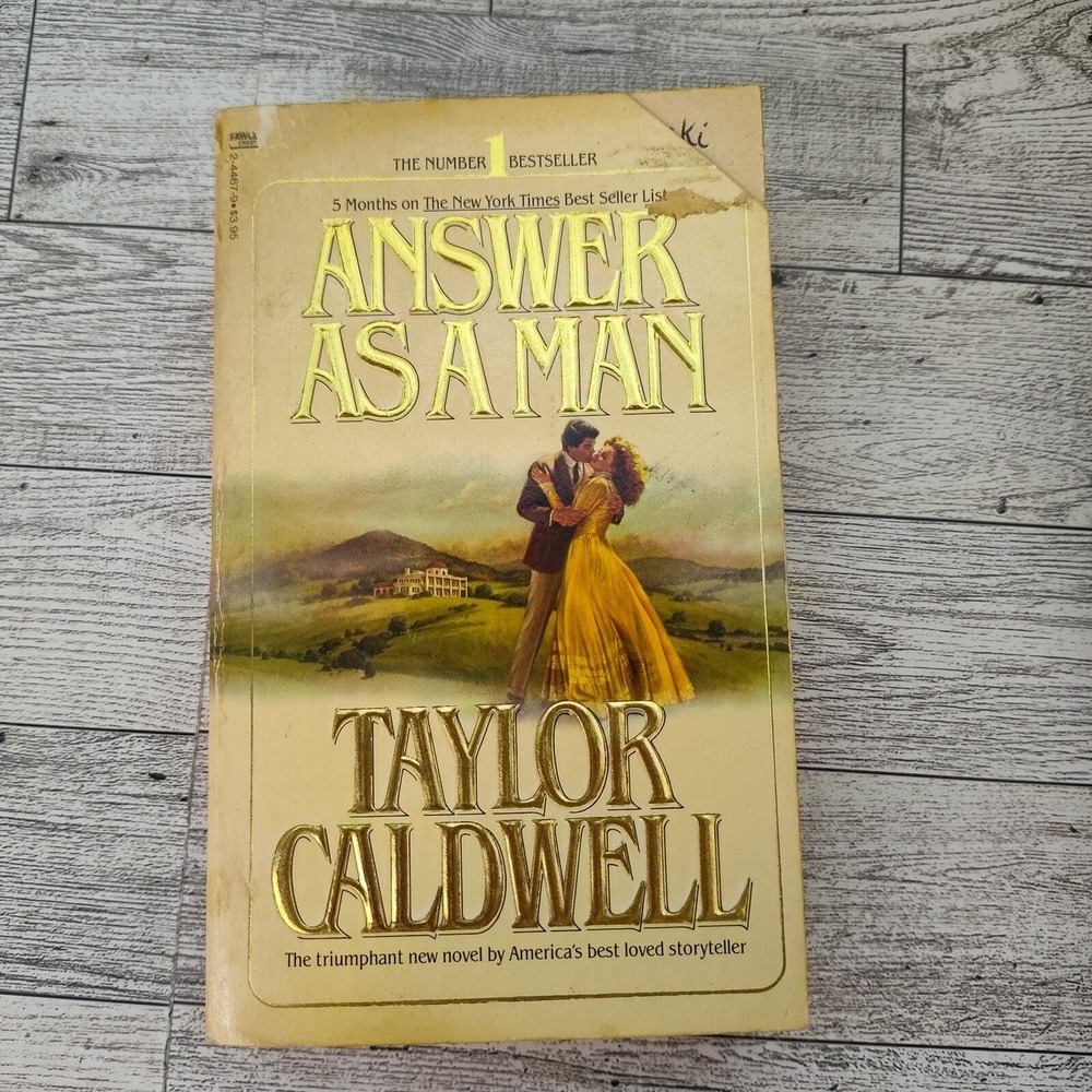 Answer As A Man by Taylor Caldwell 1981 First Fawcett Crest Printing Paperback